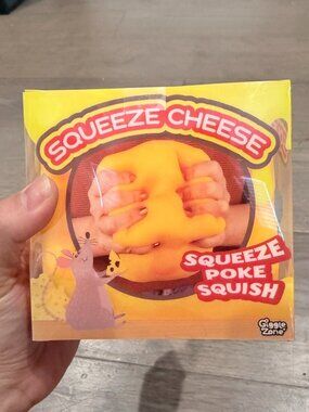 Giggle Zone Squeeze Cheese Squishy Stress Toy NIB Fidget Sensory Gift